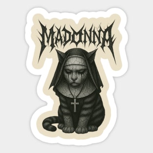 Madonna black metal Sticker